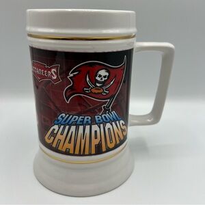 NWT Tampa Bay Buccaneers XXXVII 2003 Super Bowl Champions 28 Ounce Stein VTG‎
